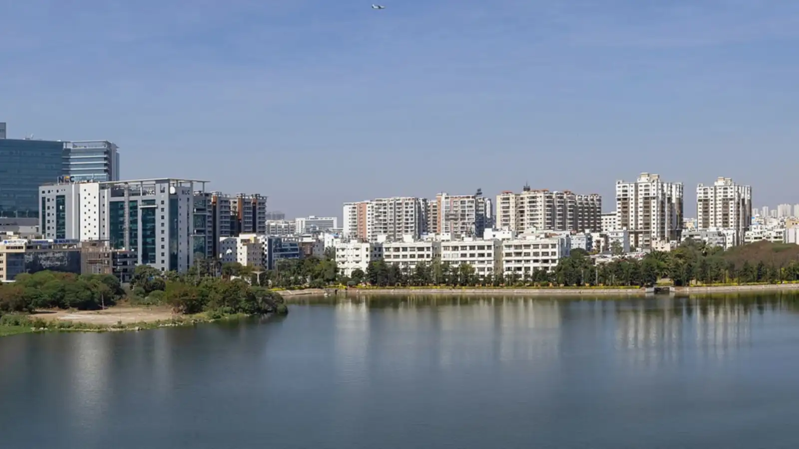 Hyderabad skyline — where Abin Antony's India clients are based