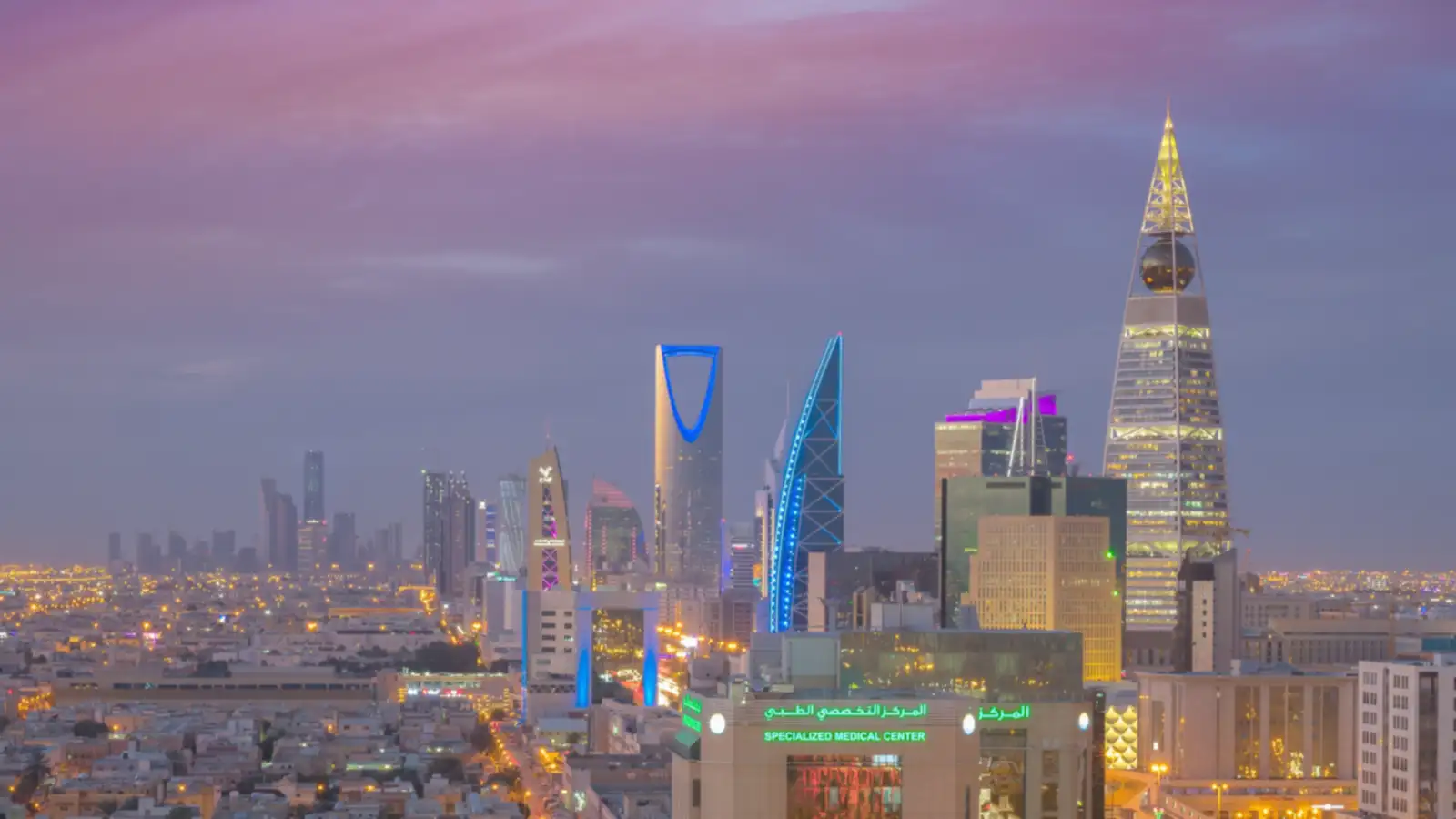 Riyadh skyline — where Abin Antony's Saudi Arabia clients are based